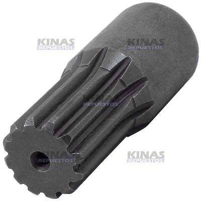 ACOPLE MACHO 12 ESTRIAS PONTERA 32MM EXTERNO / 27MM ESTRIA (SOLDABLE)