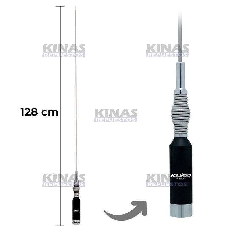 ANTENA RADIO PX 1255MM BASE PULIURETANO P/CAMIONETA