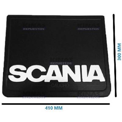 GOMA GUARDA BARRO DELANTERO SCANIA P94/114/124/S4 (300X410MM)