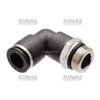 CONEXION CODO CONECTOR OD 08MM X 1/8NPT