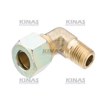 CONEXION CODO CONECTOR MACHO OD 12MM X 1/4NPT METAL