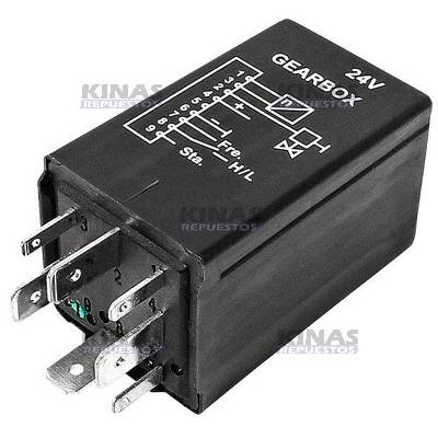 RELAY CAMBIO CAJA SCANIA 113/P94/114/124/S4 GR900 24V 8PERNOS