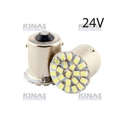 FOCO SENALERO LED 1POLO BLANCO 24V