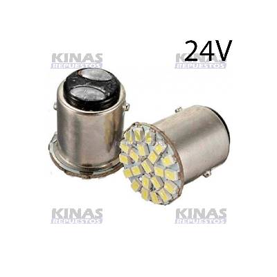 FOCO SENALERO LED 2POLO BLANCO 24V