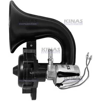 BOCINA CORNETA NEGRO 24V CURVO SCANIA 113/P94/114/124/S4