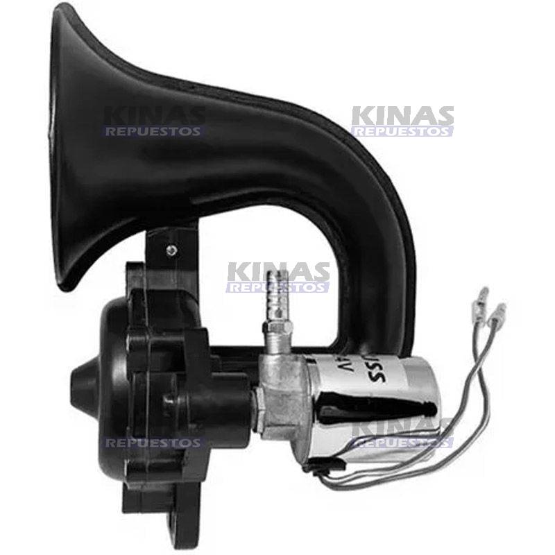 BOCINA CORNETA NEGRO 24V CURVO SCANIA 113/P94/114/124/S4