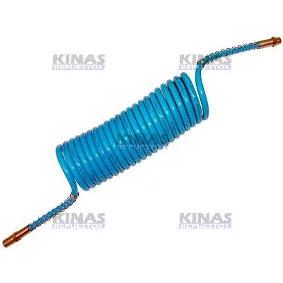 MANGUERA ASPIRAL FRENO CARRETA AZUL 5.5MT C/NIP M16