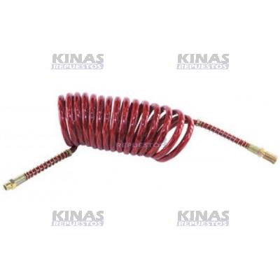 MANGUERA ASPIRAL 5,5MTS SCANIA S4 M16XM18 (MACHO/MACHO) ROJO