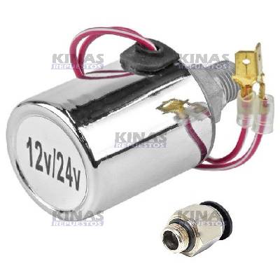 VALVULA SELENOIDE ELETRICA BOCINA 12V/24V BIVOLT