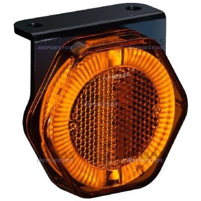 SENALERA LED LATERAL CARRETA 24V 66MM - NARANJA (ENCHUFE)