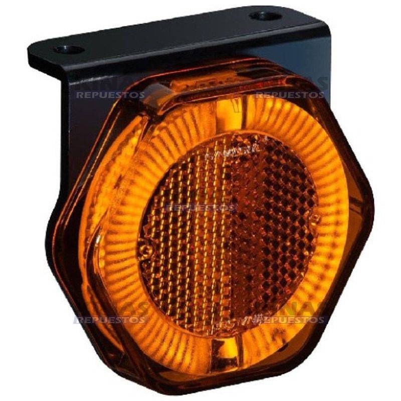 SENALERA LED LATERAL CARRETA 24V 66MM - NARANJA (ENCHUFE)