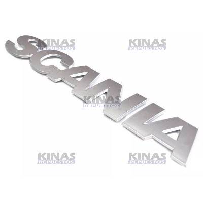 EMBLEMA LETRERO FRONTAL SCANIA P94/114/124/S4 645MM (PINTADO)
