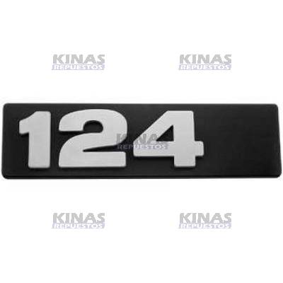 LETRERO EMBLEMA SCANIA 124/S4 (124)
