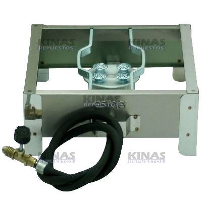 COCINA PORTATIL A GAS INOX 1 BOCA