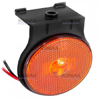 FARO SENALERA CARRETA NUEVA RANDON NARANJADO LED 12V/24V BIVOLTS C/CABLES