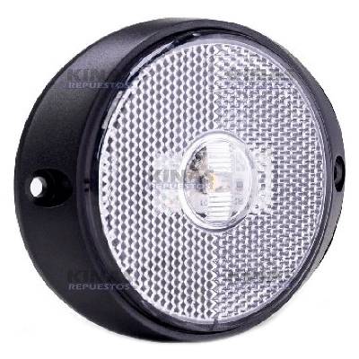 FARO LATERAL CARRETA RANDON CRISTAL 65MM LED 12V/24V BIVOLT C/MOLDURA