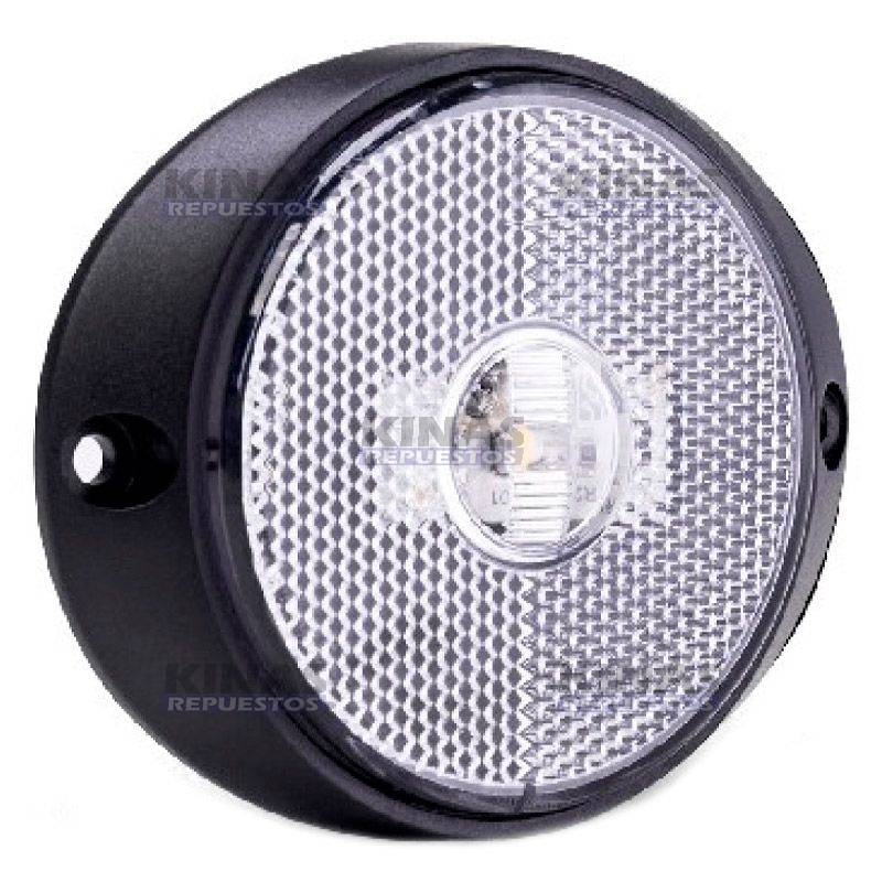 FARO LATERAL CARRETA RANDON CRISTAL 65MM LED 12V/24V BIVOLT C/MOLDURA