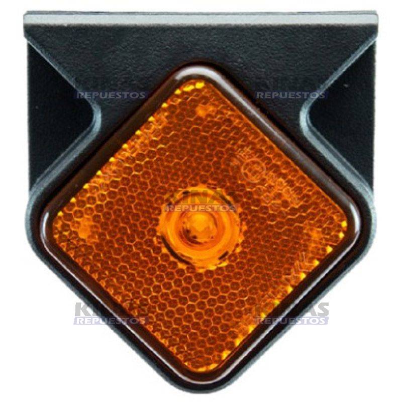 SENALERA LED LATERAL CARRETA 24V 62MM - NARANJA (ENCHUFE)