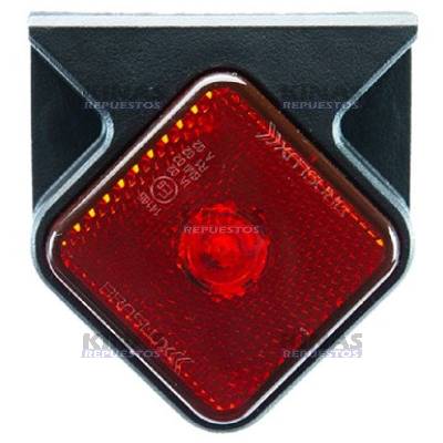 SENALERA LED LATERAL CARRETA 24V 62MM - ROJO (ENCHUFE)