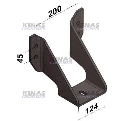 SOPORTE FIJACION SUSPENCION ALZA EJE TRUCK SCANIA 112/113