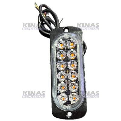 LED PISCA/ALERTA NARANJADO 12/24V P/PLANCHA (PAR)