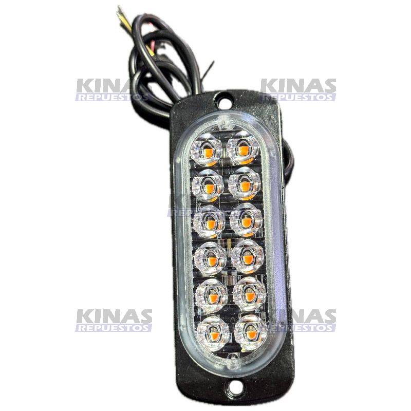 LED PISCA/ALERTA NARANJADO 12/24V P/PLANCHA (PAR)