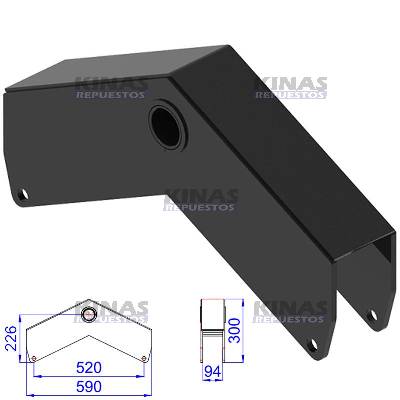 BALANZA TRUCK/CARRETA V ASADELTA P50/E90/L59 (SUPENCION ELEVADA)