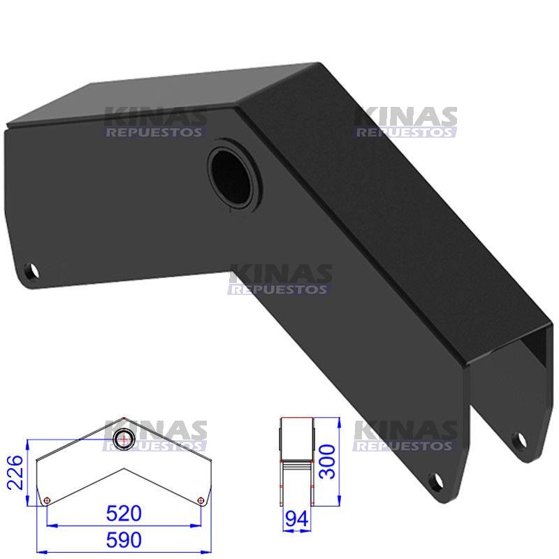 BALANZA TRUCK/CARRETA V ASADELTA P50/E90/L59 (SUPENCION ELEVADA)