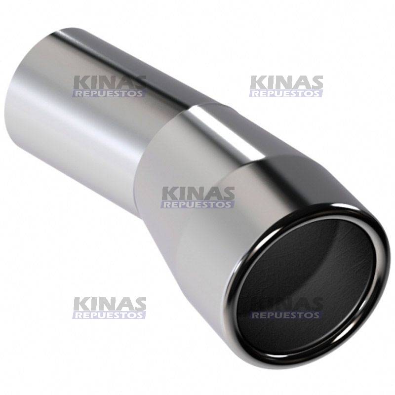 PUNTERA ESCAPE CROMADA 2.1/2 CURVA 200MM