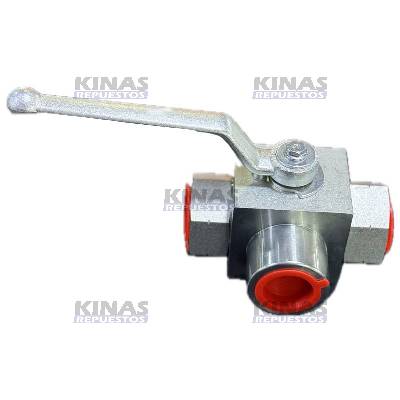 VALVULA SELECTORA FLUXO HIDRAULICO CAZAMBA/MUQUI 3VIAS 1P NPT 4500PSI