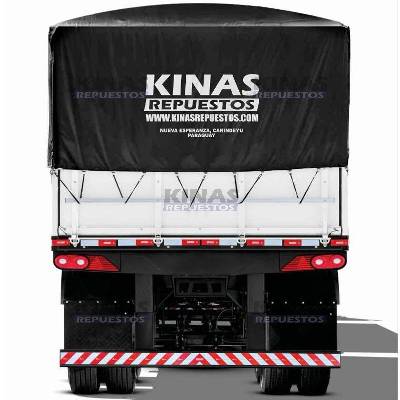 LONA/CARPA CARRETA 7.80 X 5 MTS NEGRO (LOGO KINAS)