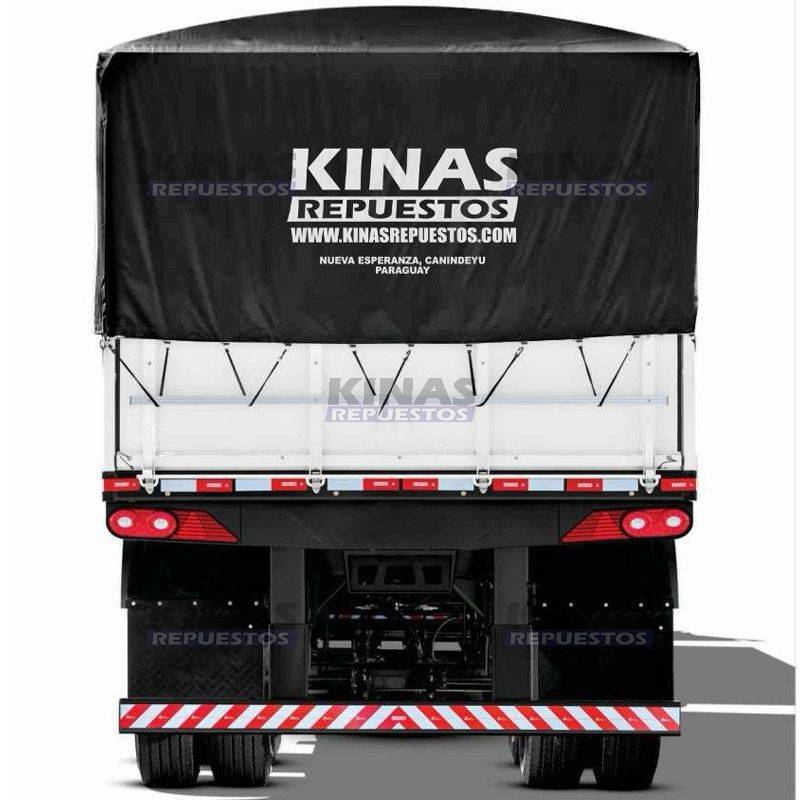 LONA/CARPA CARRETA 7.80 X 5 MTS NEGRO (LOGO KINAS)