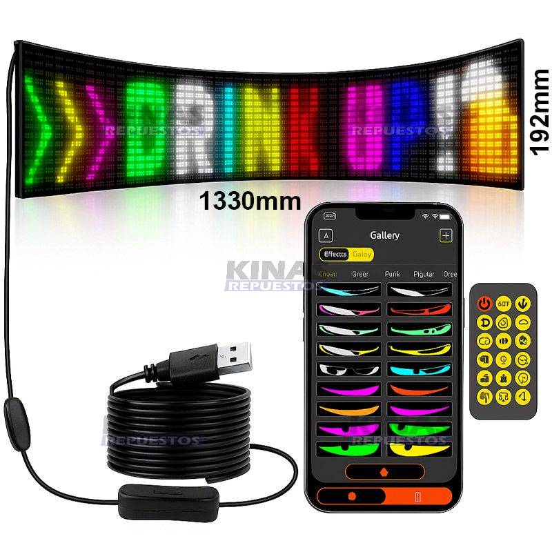 CINTA LED FLEXIBLE BIVOLT 12V/24V 16 LINEA (1330X192MM)