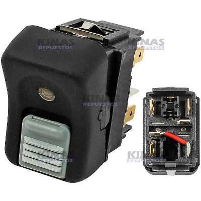 BOTON/INTERRUPTOR BLOQUEO DIFERENCIAL/BOMBA HIDRAULICA SCANIA P94/114/124/S4