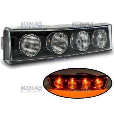 FARO SENALERA DELANTERA TAPA SOL LED SCANIA P94/114/124/S4 (NARANJA)