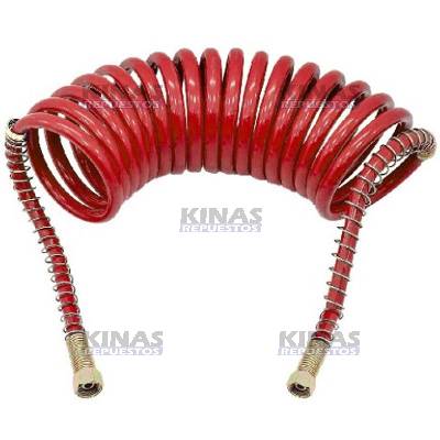 MANGUERA ASPIRAL FRENO 5,5 METROS 1/2 ROJO (SIN CONEXION)