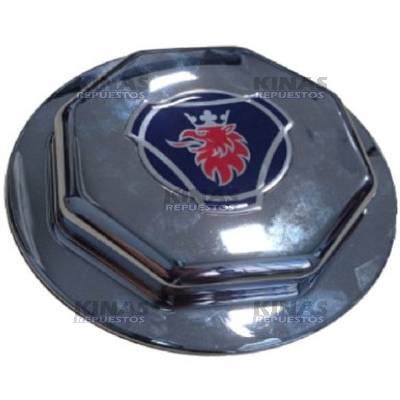 APLIQUE/TAPA CROMADO MAZA DELANTERA SCANIA S5/NTG (ADESIVADO)