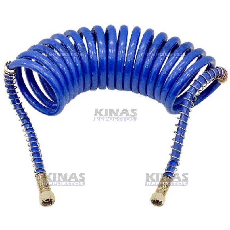 MANGUERA ASPIRAL FRENO 5,5 METROS 1/2 AZUL (SIN CONEXION)