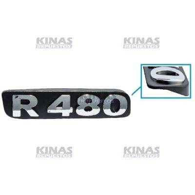 LETRERO EMBLEMA SCANIA S5 ANTIGUO (R480) (CROMADO)