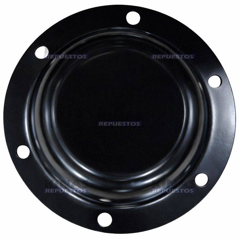 TAPA FLANGE MAZA CARRETA 6F AGUJEROS ALUMINIO NEGRA