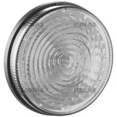 FARO SENALERA TRASERO CARRETA RANDON REDONDO 125MM BLANCO (S/SOQUETE)