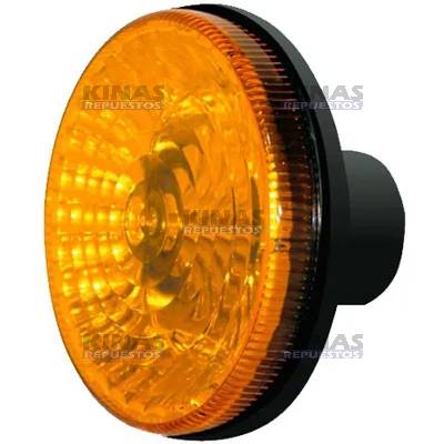 FARO SENALERA TRASERO CARRETA RANDON REDONDO 125MM NARANJADO (S/SOQUETE)