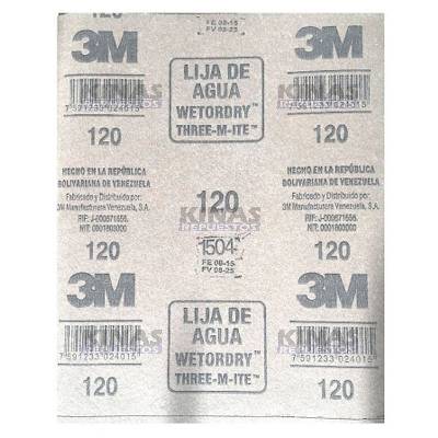 LIJA AGUA 3M NUM 120