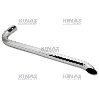 PUNTERA ESCAPE CURVO LATERAL CROMADA 4.1/2 1600