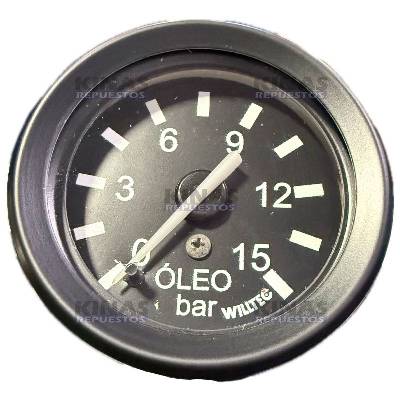 RELOJ PRESION ACEITE UNIVERSAL/SCANIA/MBB 111/112/113/124 10KG 60MM/M12X1.5