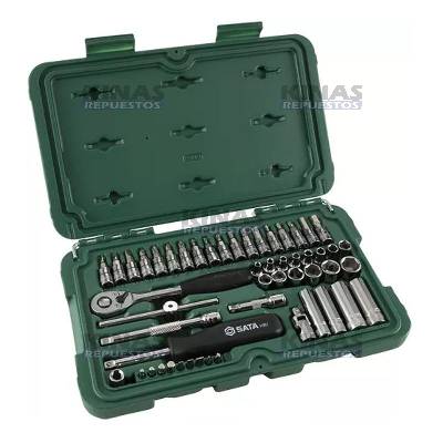 JUEGO LLAVE TUBOS 1/4 52 PIEZAS