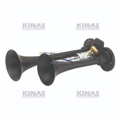 BOCINA CORNETA DOBLE NEGRO 24V