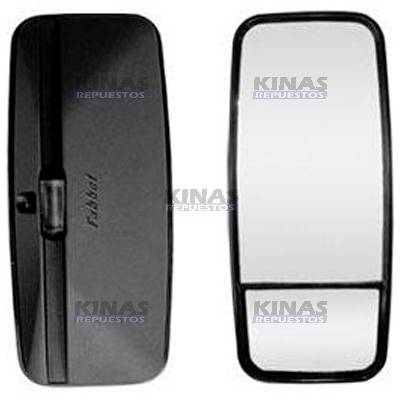 ESPEJO RETROVISOR PLANO DOBLE IZQ SCANIA 112/113 (BIFOCAL) 50X22
