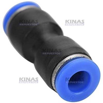 CONEXION UNION RAPIDA PLASTICA RECTA 6MM (NYLON)
