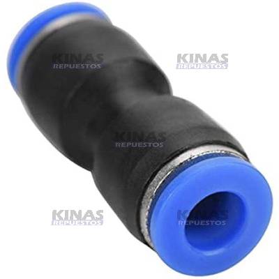 CONEXION UNION RAPIDA PLASTICA RECTA 10MM (NYLON)